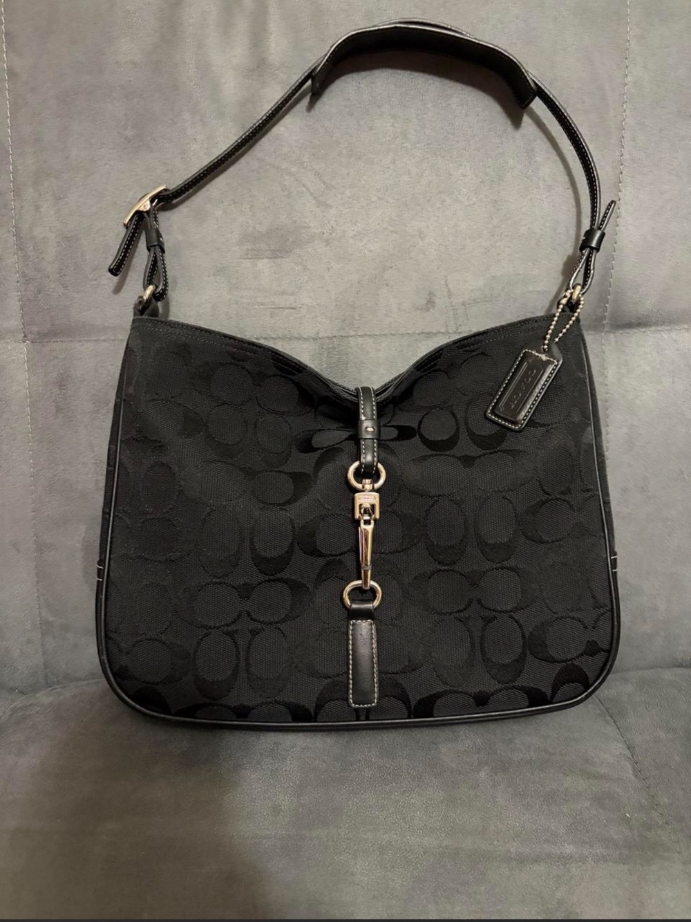 Coach Black Hampton Shoulder Bag